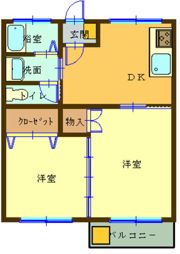 ハイツルナの間取り画像
