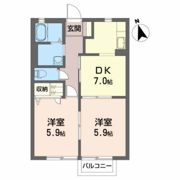 サニーハイツ西原の間取り画像