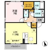 メイプルリーフ Aの間取り画像