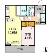 CouR18高宮Eの間取り画像