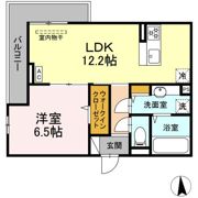 CouR18高宮Eの間取り画像