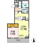 CouR18高宮Wの間取り画像
