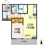 CouR18高宮Wの間取り画像
