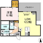 CouR18高宮Wの間取り画像