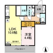CouR18高宮Wの間取り画像