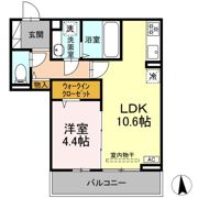 CouR18高宮Wの間取り画像
