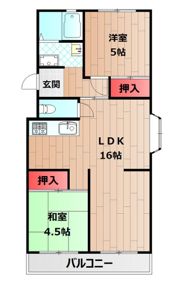 グリーンハイム山口の間取り画像