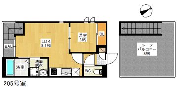 Grandtic Rein eins（ﾗｲﾝ ｱｲﾝｽ）の間取り画像