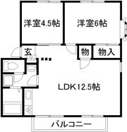 サンビレッジ福間C棟の間取り画像