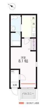 ハーミットクラブハウス横濱西谷の間取り画像