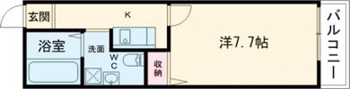 Gradito(グランディート)富雄駅前2番館の間取り画像