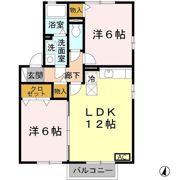 ロイヤル倉治B棟の間取り画像