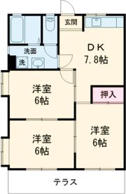 コーポラス青山の間取り画像