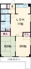 鶴見パールハイツの間取り画像