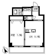 リバーイン城内の間取り画像