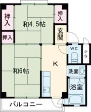 ビレッジハウス小坂2号棟の間取り画像