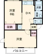 シティハイム ペブルBの間取り画像
