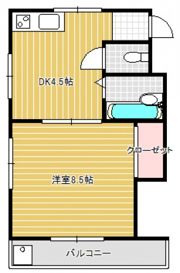 荏原フラットの間取り画像