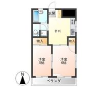 サンハイツPARTⅠの間取り画像