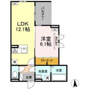 (仮)D-ROOM宮城野区小田原2丁目Aの間取り画像