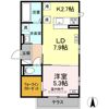 (仮)D-ROOM宮城野区小田原2丁目Bの間取り画像