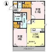 ラディアクレイドルの間取り画像