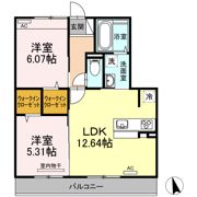 エレガンス筑後の間取り画像