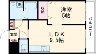 プラリア招提元町B棟の間取り画像