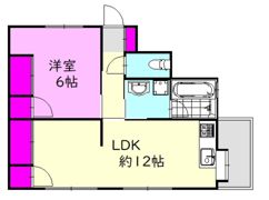 池田牛田貸家の間取り画像