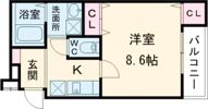 フジパレス堺今池ノースの間取り画像