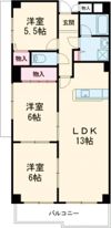 フェルザ南茨木の間取り画像