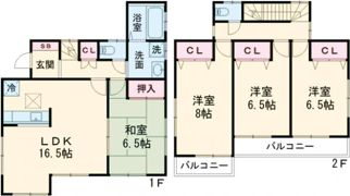 青梅市梅郷6丁目戸建の間取り画像