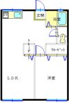 フタミハイツDの間取り画像