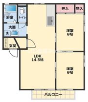 ディアスA棟の間取り画像