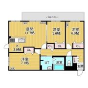 レジデンス白石中央Ⅲの間取り画像