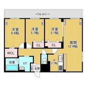 レジデンス白石中央Ⅲの間取り画像