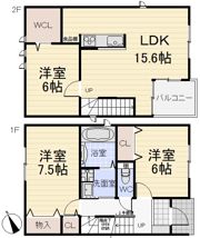 舟津廣田1078－1KODATEXⅡDの間取り画像