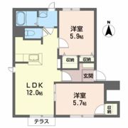 プレシャスタウンAOI－Bの間取り画像