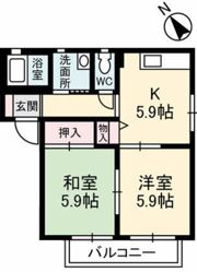 エバーコンフォート D棟の間取り画像
