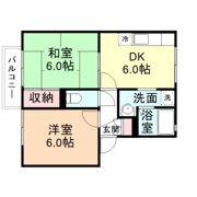 ウエストヒルズ B棟の間取り画像