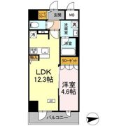 IS二十人町の間取り画像