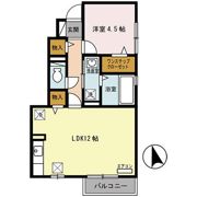 プランドール田寺東の間取り画像