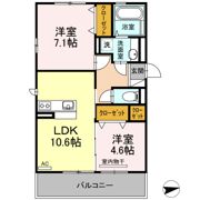 ネクサス黒髪桜坂の間取り画像