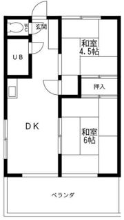 カーサブランカⅡ 公津の杜ハイツの間取り画像