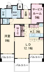 ビバシティ浜田町の間取り画像