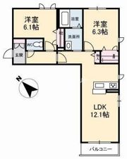グリーンヒルズ黒石の間取り画像