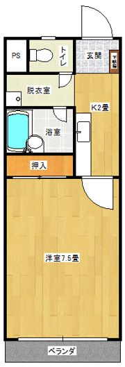コーポ一畑・西持田の間取り画像