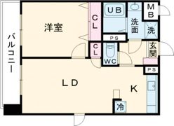 パルシオ三宮フラワーロードの間取り画像