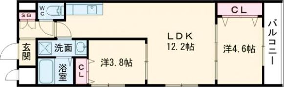 AVANTIO中百舌鳥の間取り画像