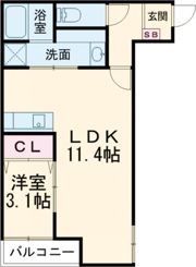 サニーガーデン廿日市の間取り画像